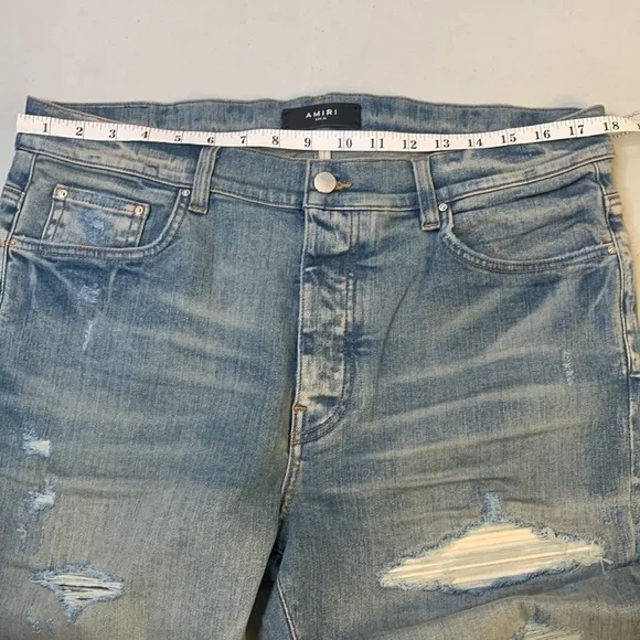 Amiri Mx1 Ultra-Suede Skinny Jeans Size 36 NWT - Picture 14 of 16